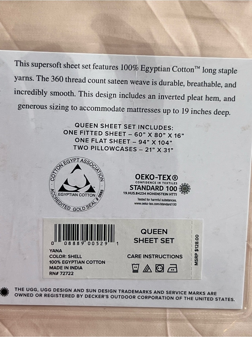 UGG Yana Queen Sheet Set New!! - Picture 2 of 8